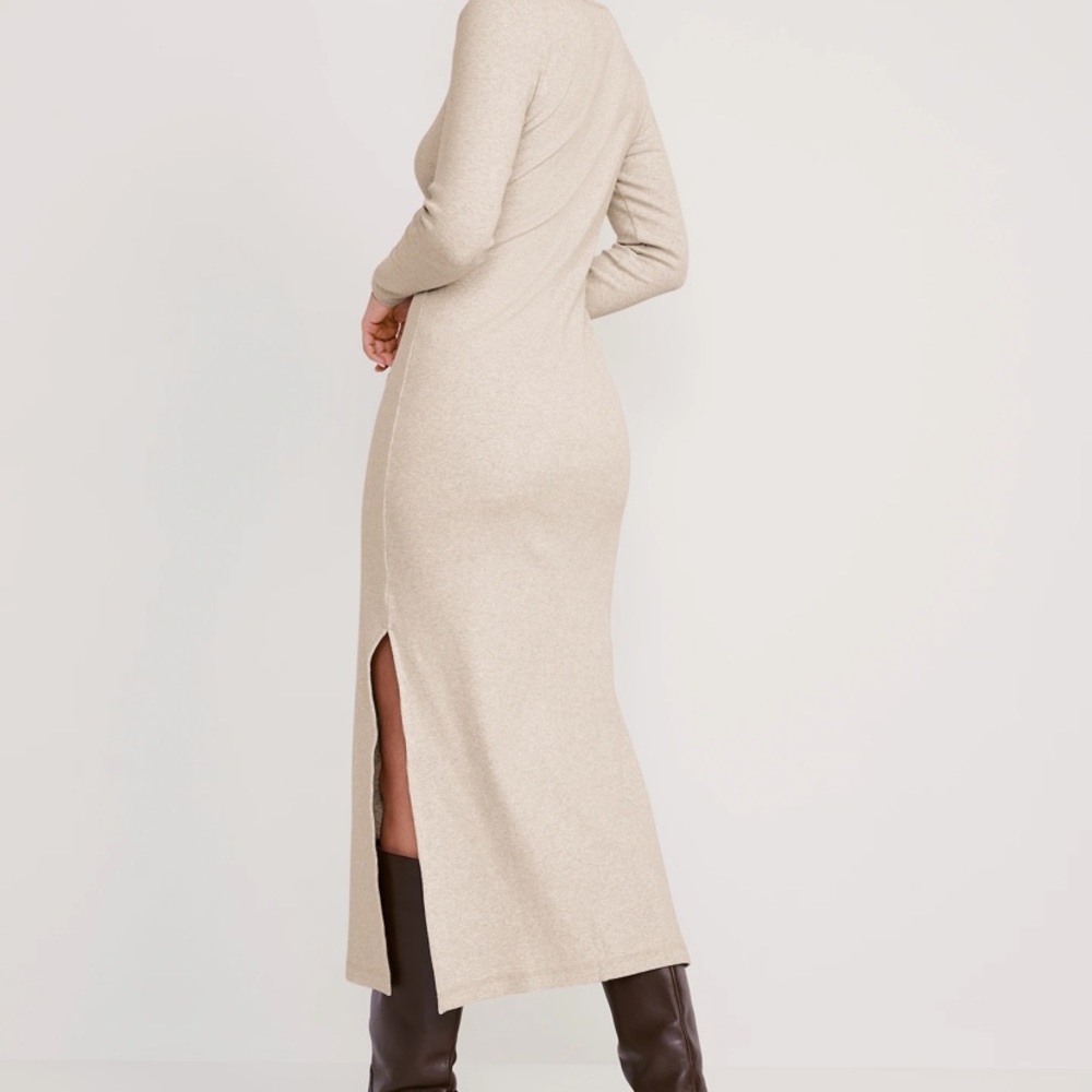 Rib-knit Maxi Dress